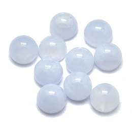 Honeyhandy Natural Blue Lace Agate Cabochons, Half Round/Dome, 4x2mm