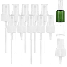 BENECREAT 40PCS White Plastic Replacement Spray Head, Mist Sprayer Head Spray Tops Replacement with Dust Cap for Essential Oils, Hair and Body Sprays, 14.6x2.2cm