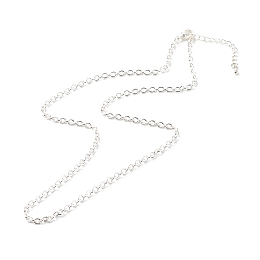 Honeyhandy 304 Stainless Steel Chain Necklaces, with Lobster Claw Clasps, Silver, 17.9 inch(45.5cm)