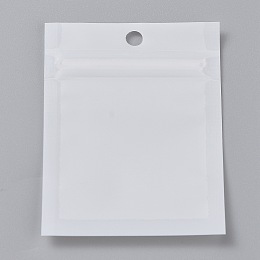 100Pcs/Pack Hanging Self Adhesive Bags Transparent OPP Plastic Self Seal  Bags For Gift Packaging Beads Jewelry Storage Pouch
