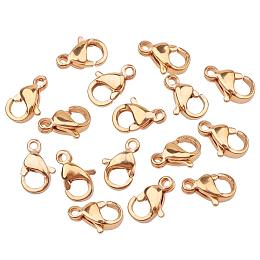 ARRICRAFT 100PCS Grade A 304 Stainless Steel Lobster Claw Clasps Golden 10x6mm Jewelry Findings