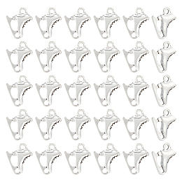 Unicraftale 30Pcs Tibetan Style Alloy Pendants, Cadmium Free & Lead Free, Ice Skates Charms, Antique Silver, 18x16x5mm, Hole: 2mm