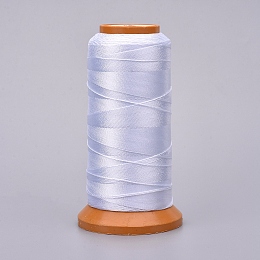 Honeyhandy Polyester Threads, for Jewelry Making, White, 1mm, about 284.33 yards(260m)/roll