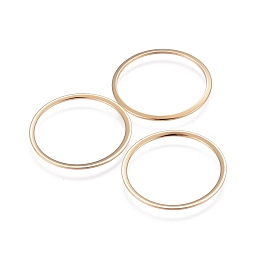 Honeyhandy 201 Stainless Steel Linking Rings, Ring, Golden, 22x0.6mm, Inner Diameter: 18~19mm