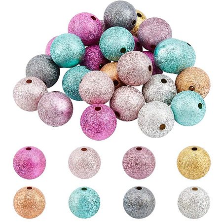 Pandahall Elite 25pcs 20mm Chunky Bubble Acrylic Beads Crapy Exterior Round Bubblegum Beads for Easter Jewelry Making Handmade Crafts Supplies, Hole: 3mm