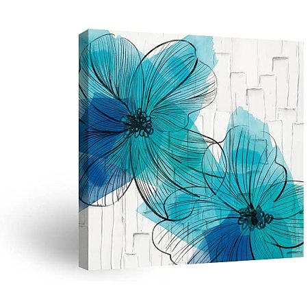 ARRICRAFT Canvas Wall Art Flower Canvas Hanging Painting Flowers Floral Canvas Art 12x12inch Canvas Printing Artwork for Home Decoration Bedroom Livingroom Office Decor