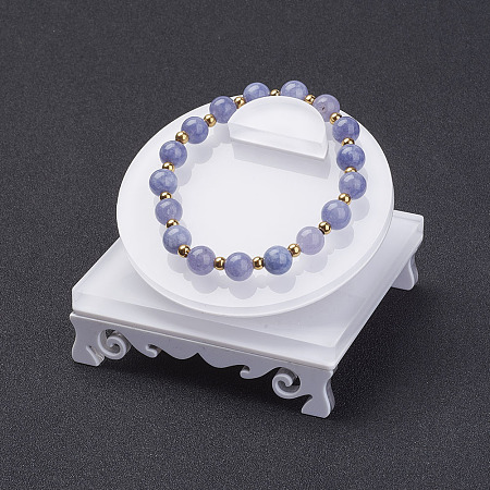 Honeyhandy Bracelet Displays, Acrylic, White, 7.95x7.95x5cm