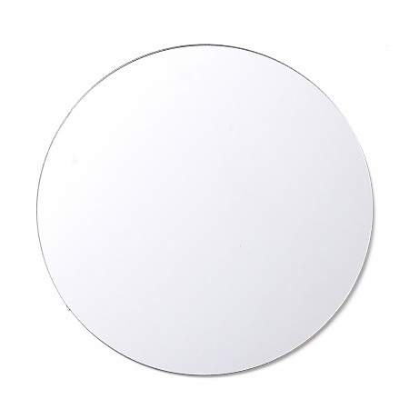 Honeyhandy PVC Flat Round Shape Mirror, for Flower Shape Mirror Silicone Molds, Clear, 10x0.2cm