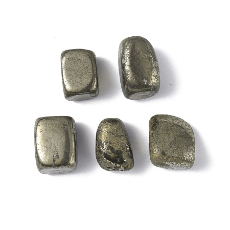 Honeyhandy Natural Pyrite Beads, Rectangle, No Hole/Undrilled, 22.5~23.5x15~19x14.5~16mm