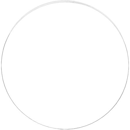 BENECREAT 12 Inch Clear Acrylic Sheet Round Circle Dis Acrylic Sheet for Decoration, Office Sign, Coasters and Other DIY Project