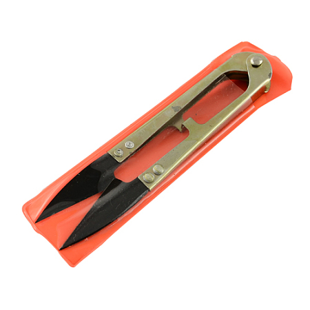 Honeyhandy Sharp Steel Scissors, Dark Khaki, Black, 109x23x11mm