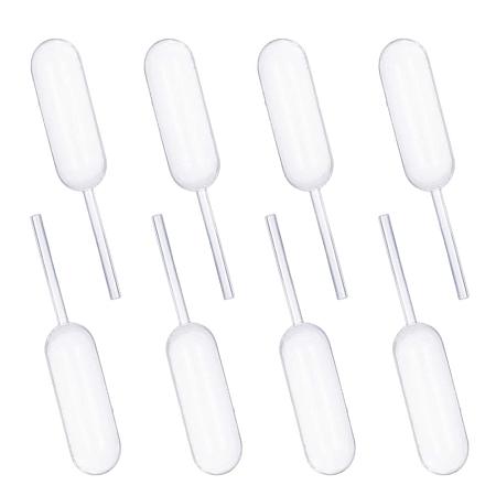 BENECREAT 200PCS 4ml Plastic Squeeze Transfer Pipettes Clear Mini Disposable Liquid Dropper for Candy Chocolate Cupcakes Candy Molds Baking Tools