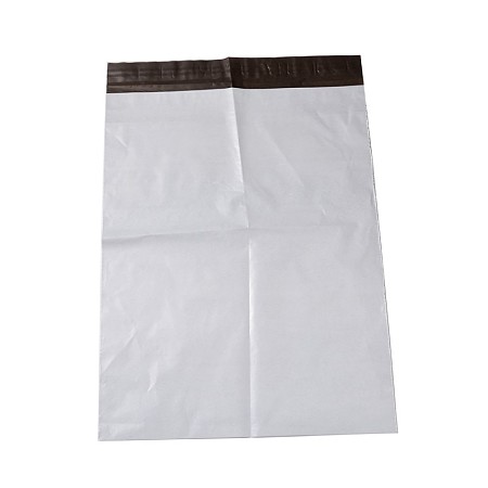 Honeyhandy Rectangle Plastic Zip Lock Bags, Resealable Packaging Bags, Self Seal Bag, White, 32x20cm