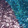 PandaHall Elite 1 Yard Sequins Sewing Fabric Mermaid Fish Scale Flip Up Reversible Sparkly Fabric for Dress Clothing Making Home Decor 39x43 Inches DarkGreen
