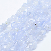 Arricraft Natural Blue Chalcedony Beads Strands, Nuggets, 5~12x4~9mm, Hole: 1mm, 15.7 inches~15.9 inches(40~40.5cm)