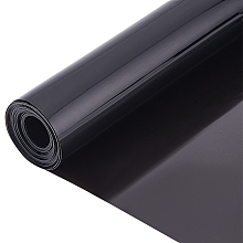 BENECREAT Smoke Gray Vinyl Fabric Plastic Heat Transfer Film Gray Laminated Vinyl Film 59"x11.8" Suitable for Use with Die-Cutting Machines and Vinyl Plotters, 0.2mm Thick