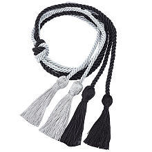 Gorgecraft 2Pcs 2 Style Polyester Tassel Big Pendant Decorations, for Graduation Ceremony, Mixed Color, 1630~1700x3.5~7mm, 1Pc/style