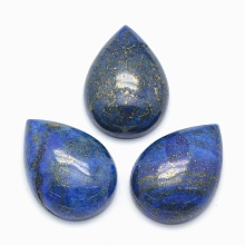 Honeyhandy Natural Lapis Lazuli Cabochons, Teardrop, Dyed, 25x18x7mm