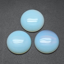 Honeyhandy Opalite Cabochons, Flat Round, 24.5~25x4~7mm