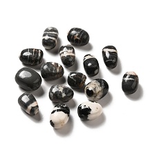 Honeyhandy Natural Zebra Jasper Beads, Tumbled Stone, Vase Filler Gems, No Hole/Undrilled, Nuggets, 17~30x15~27x8~22mm