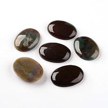 Honeyhandy Oval Natural Indian Agate Cabochons, 40x30x8mm