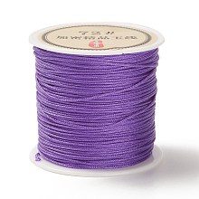 Honeyhandy 50 Yards Nylon Chinese Knot Cord, Nylon Jewelry Cord for Jewelry Making, Purple, 0.8mm