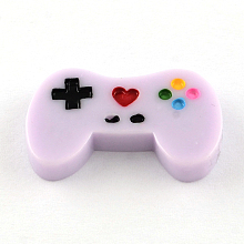 Honeyhandy Resin Cabochons, Game Controller, Plum, 18x28.5~29x5mm