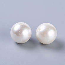 Honeyhandy 24MM Creamy White Color Imitation Pearl Loose Acrylic Beads Round Beads for DIY Fashion Kids Jewelry, 24mm, Hole: 3mm