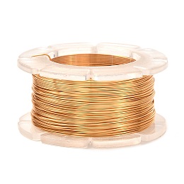 ARRICRAFT Copper Craft Wire, for Jewelry Making, Long-Lasting Plated, Sandy Brown, 26 Gauge, 0.4mm, about 65.61 Feet(20m)/roll