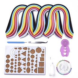 Honeyhandy DIY Paper Quilling Strips Sets: 26 Color Paper Quilling Strips, Quilling Tool, Mixed Color, 23x16x6cm