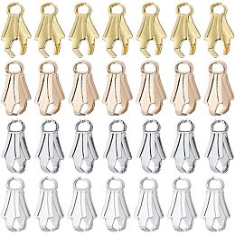 SUNNYCLUE 1 Box 200Pcs Pinch Bails Pendant Clasp Bail Connector 8mm Golden Silver Snap on Bails Alloy Pinch Clasps Charm Bail Hooks Ice Pick Pinch Bail Clasps for Jewelry Making Supplies DIY Crafts