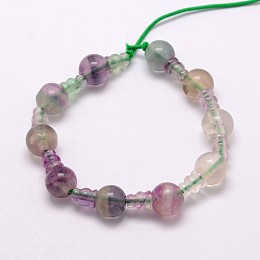 Honeyhandy Natural Fluorite 3-Hole Guru Bead Strands, for Buddhist Jewelry Making, T-Drilled Beads, 16.5~18mm, Hole: 2~3mm, 2pcs/set, 10sets/strand, 6.5 inch