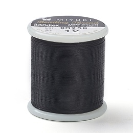 Japanese FGB Cords Nylon String, Miyuki Elastic Beading Thread, 0.1mm  Diameter, Steel Blue, Sold Per 50-yard Spool 