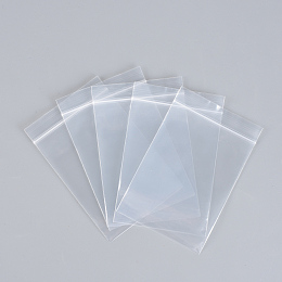 Honeyhandy Polyethylene Zip Lock Bags, Resealable Packaging Bags, Top Seal, Self Seal Bag, Rectangle, Clear, 12x8cm, Unilateral Thickness: 2.9 Mil(0.075mm), 500pcs/group