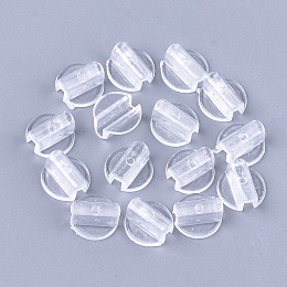 Honeyhandy Transparent AS Base Buckles, Hair Findings, for DIY Hair Tie Accessories, Clear, 13~13.5x6.5mm, Inner Diameter: 12x3mm