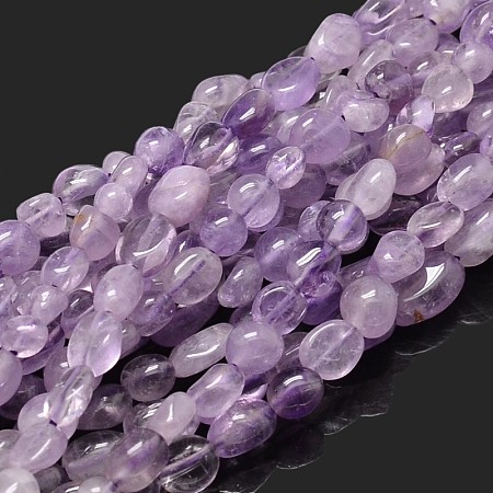 Arricraft Natural Amethyst Nuggets Beads Strands, 5~10x6~7x3~7mm, hole: 1mm, about 14.9 inches~15.7 inches