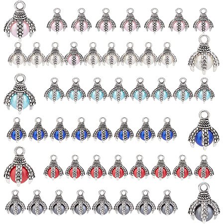 SUNNYCLUE 1 Box 48Pcs 6 Color Dragon Charms Dragon Claws Craft Beads for Jewelry Making Drop Bead Dragon Claw Favors Beads Charms Dragon Pendant for DIY Crafting Necklace Bracelet Making