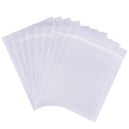 50 Pack 8" x 8" Reclosable Clear Plastic Poly Zipper Bags 6 Mil Heavy Duty 