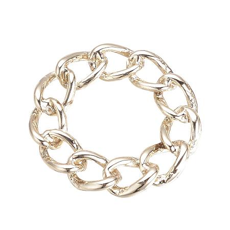ARRICRAFT 100 pcs Twisted Chain Alloy Linking Rings for Earring Bracelet Necklace Pendant DIY Jewelry Making, Golden