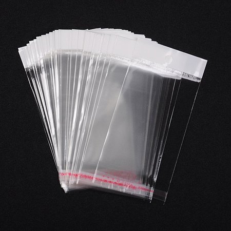 NBEADS 1000bags 2.8x6.0 Inch Clear Plastic Bags Storage Bags OPP Material Bags with Adhesive Tape Cellophane Favor Bags