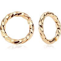 CREATCABIN 1 Box 200pcs 8mm Open Jump Ring Real 18k Gold Plated Connector Rings Brass Round Bulk for DIY Necklaces Bracelet Keychains Earrings Jewelry Making Craft