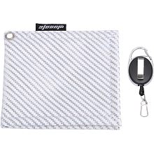 CHGCRAFT PVC Microfiber Golf Towels Portable Cleaning Cloth with Reel Clasp Golf Ball Accessories for Golf Ball Clubhead