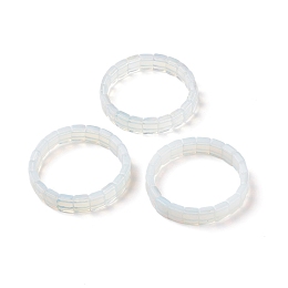 Honeyhandy Opalite Stretch Bracelets, Faceted, Rectangle, 2-3/8 inch(6cm)