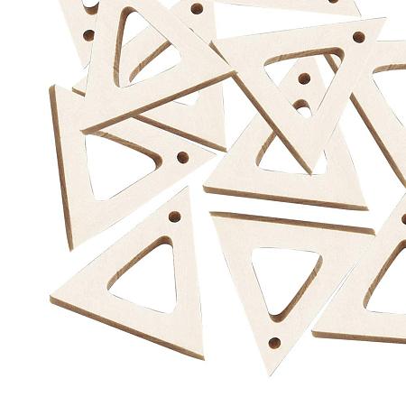 ARRICRAFT 500 pcs Triangle Pendant Beads Crafts for Earring Pendant Jewelry DIY Craft Making, Wheat