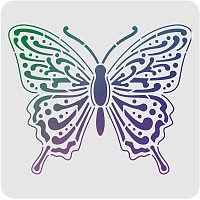 FINGERINSPIRE Butterfly Stencils Wall Decoration Template 11.8x11.8 inch Plastic Butterfly Drawing Painting Stencils Templates Square Reusable Stencils for Painting on Walls Furniture Crafts