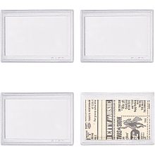 CHGCRAFT 4Pcs 2.8x3.9Inch Rectangle Transparent Acrylic Stamp Storage Boxes for Photo Collection Display, Clear