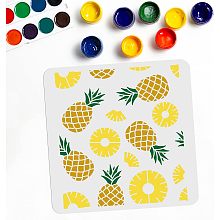 Pineapple Stencil Pineapple Painting Stencil 11.8"×11.8" Reusable Tropical Fruit Stencil for Painting on Wall Canvas Wood Floor Home Decor