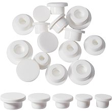 GORGECRAFT 20PCS 5 Sizes White Waterproof Silicone Stopper Bottle Seal Plug Tube Plug Reusable Replacement Bottle Stopper Silicone Hole Plug End Cover Caps Fit for 14 16 17 18 21 mm Hole