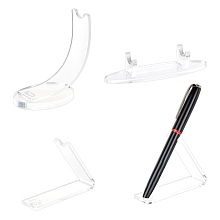 Fingerinspire 3Pcs 3 Styles Acrylic Pen Display Frame, Clear, 1pc/style