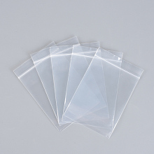 Honeyhandy Polyethylene Zip Lock Bags, Resealable Packaging Bags, Top Seal, Self Seal Bag, Rectangle, Clear, 32x22cm, Unilateral Thickness: 2.9 Mil(0.075mm), 100pcs/group